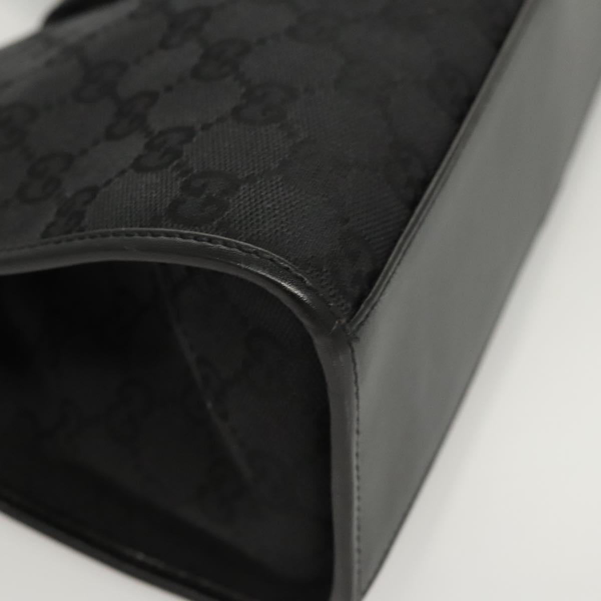 GG Canvas Jackie Shoulder Bag Black Silver