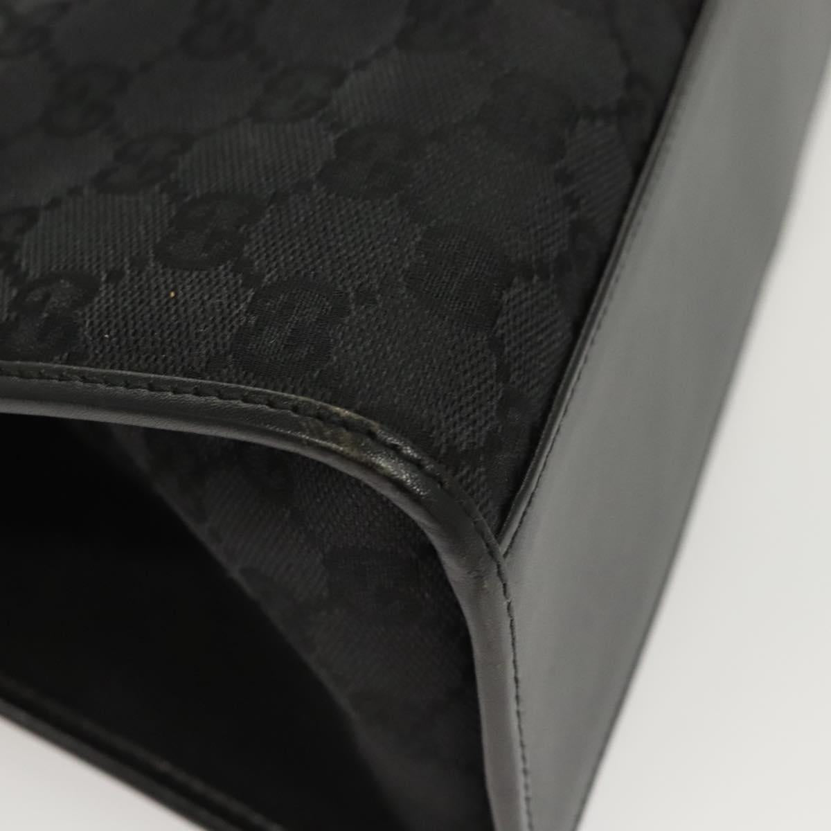 GG Canvas Jackie Shoulder Bag Black Silver