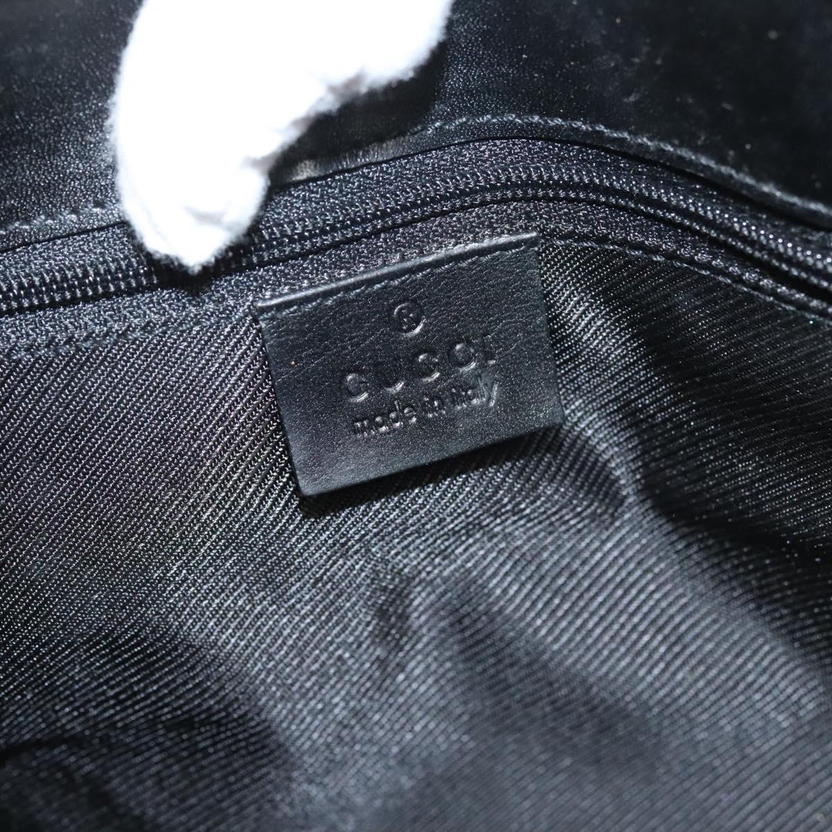 GG Canvas Jackie Shoulder Bag Black Silver