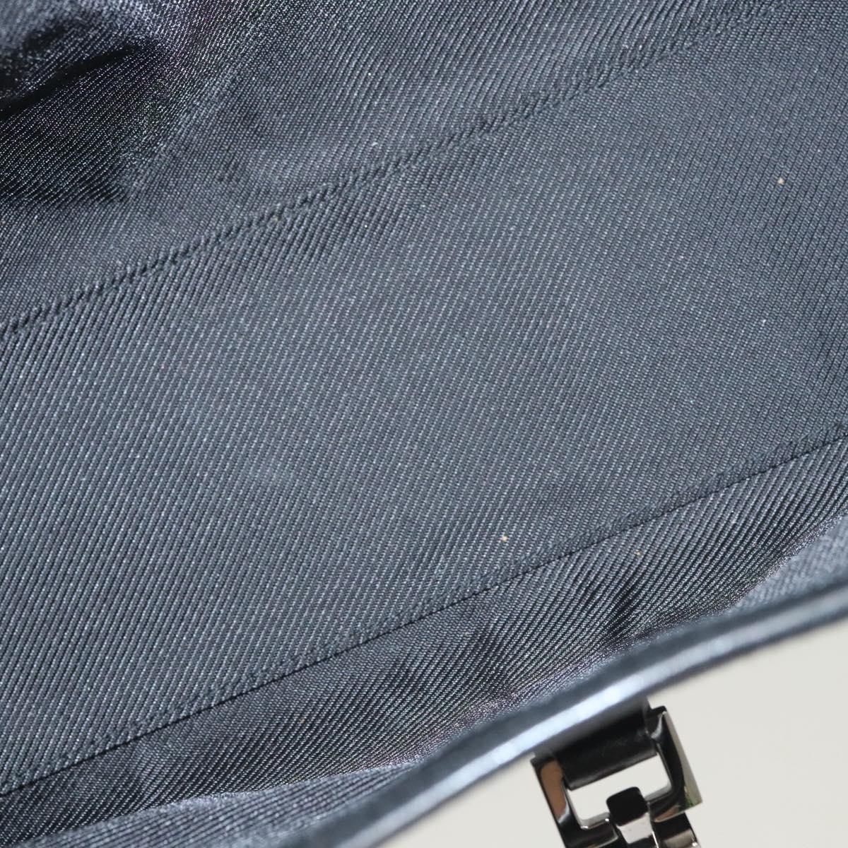 GG Canvas Jackie Shoulder Bag Black Silver