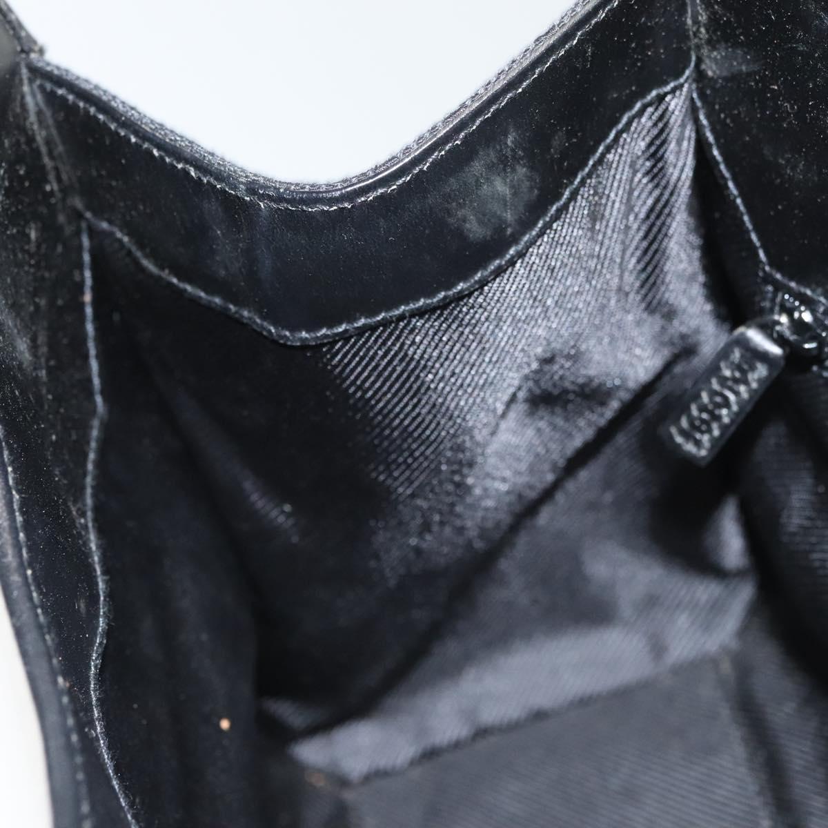 GG Canvas Jackie Shoulder Bag Black Silver