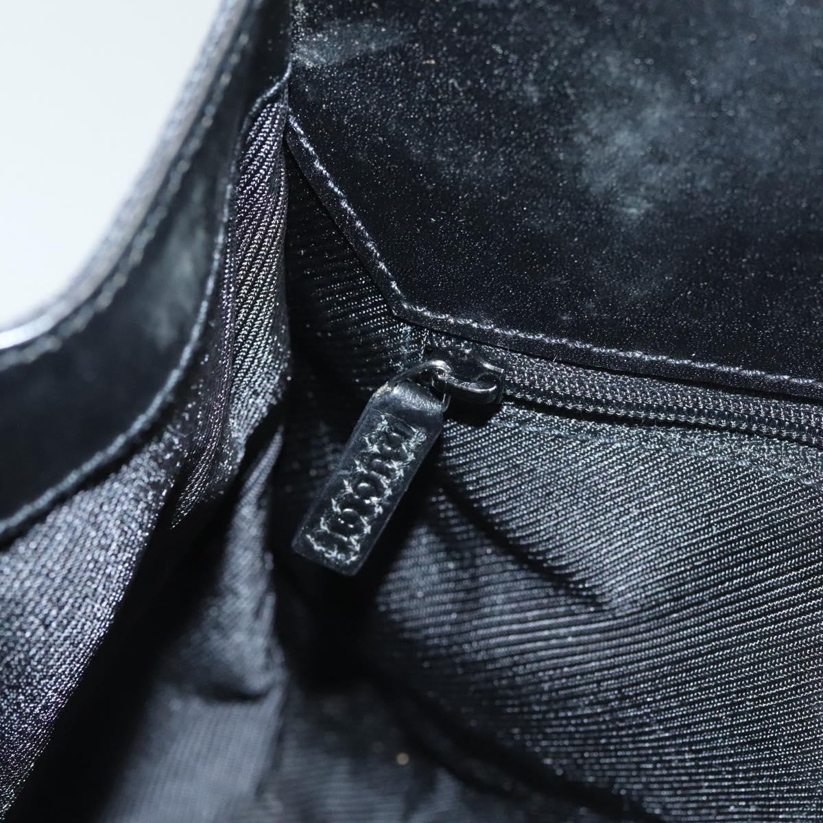 GG Canvas Jackie Shoulder Bag Black Silver