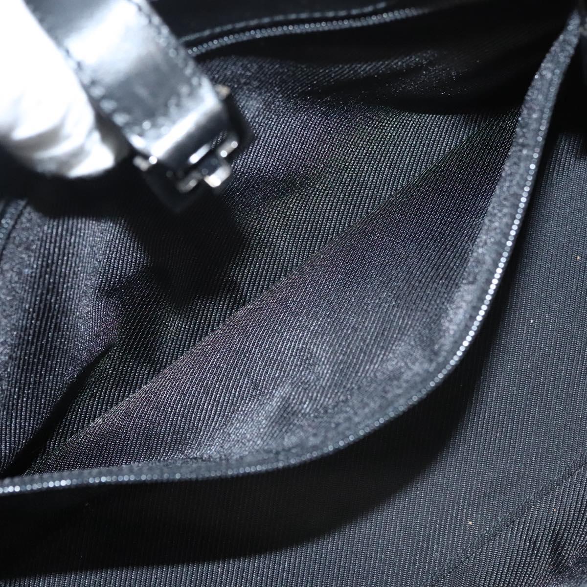 GG Canvas Jackie Shoulder Bag Black Silver