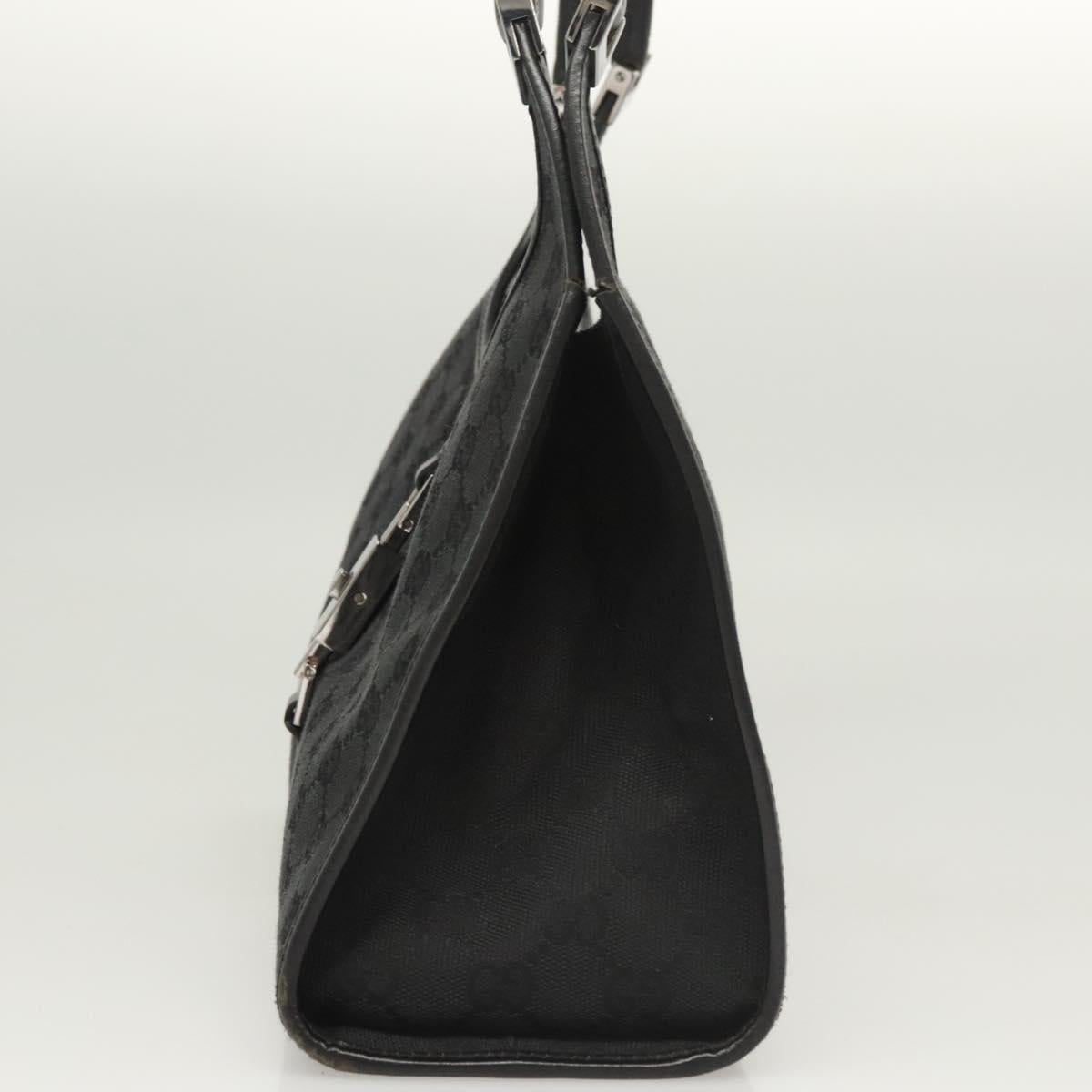 GG Canvas Jackie Shoulder Bag Black Silver