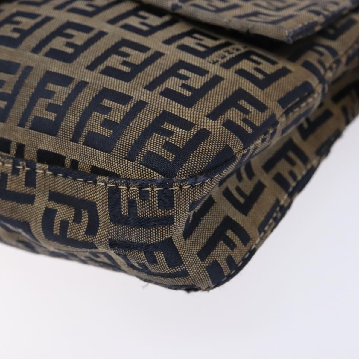 Zucchino Canvas Mamma Baguette Shoulder Bag Navy Silver