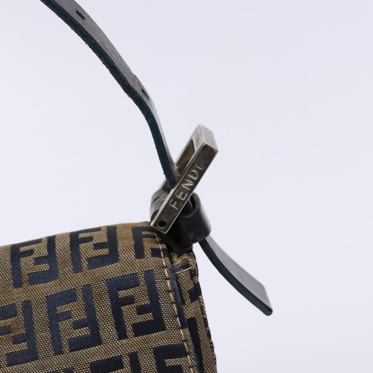 Zucchino Canvas Mamma Baguette Shoulder Bag Navy Silver