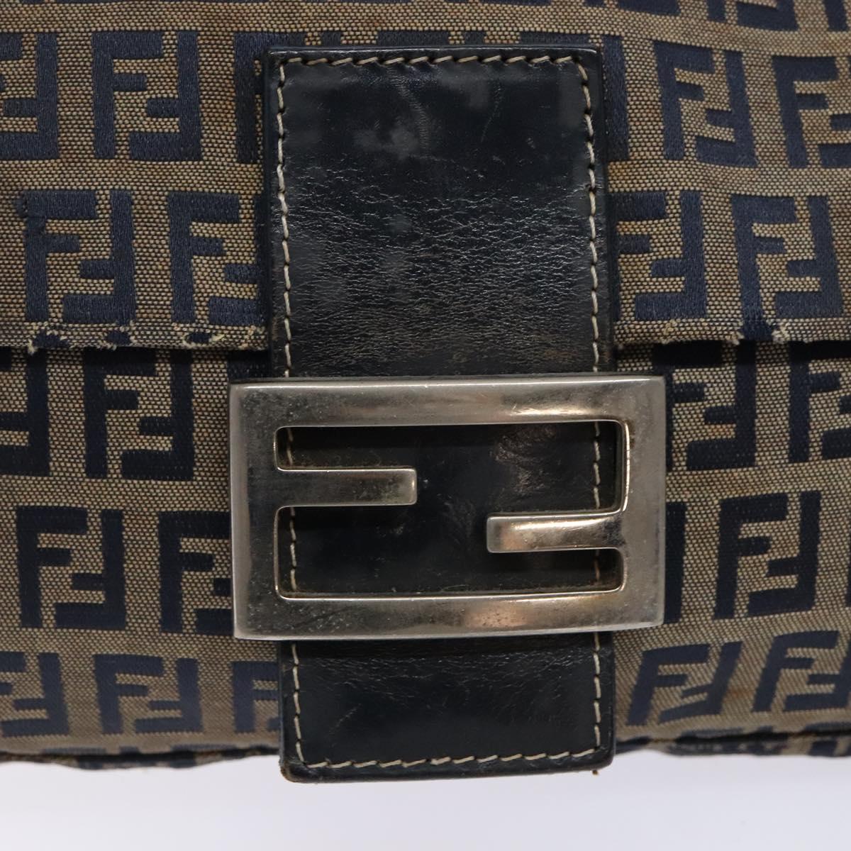 Zucchino Canvas Mamma Baguette Shoulder Bag Navy Silver