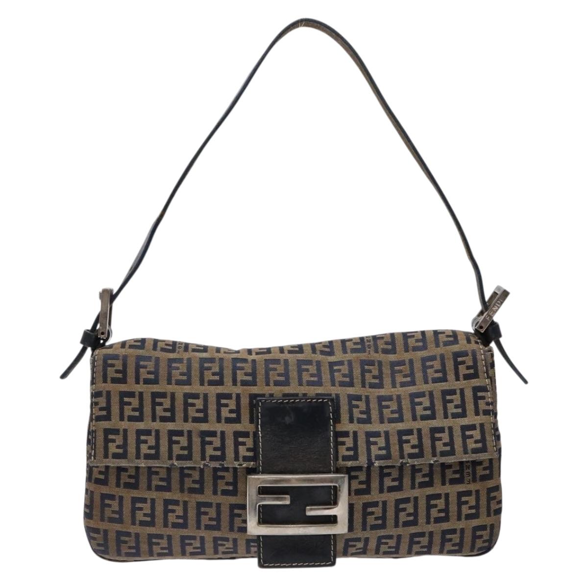 Zucchino Canvas Mamma Baguette Shoulder Bag Navy Silver