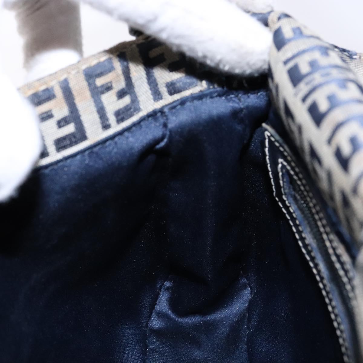 Zucchino Canvas Mamma Baguette Shoulder Bag Navy Silver