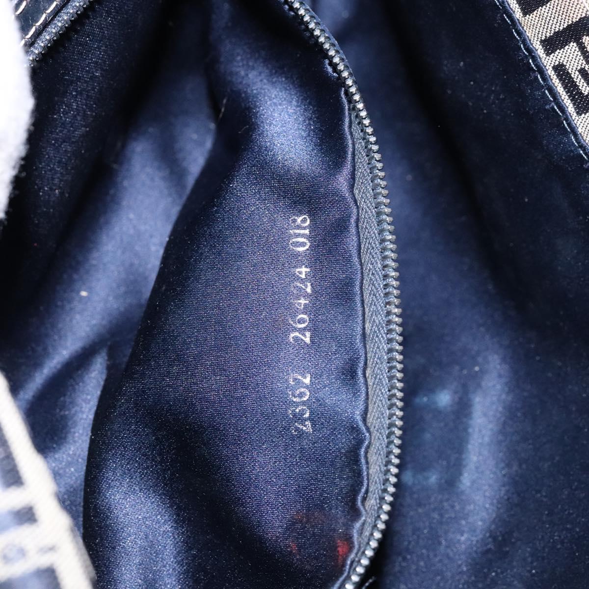 Zucchino Canvas Mamma Baguette Shoulder Bag Navy Silver