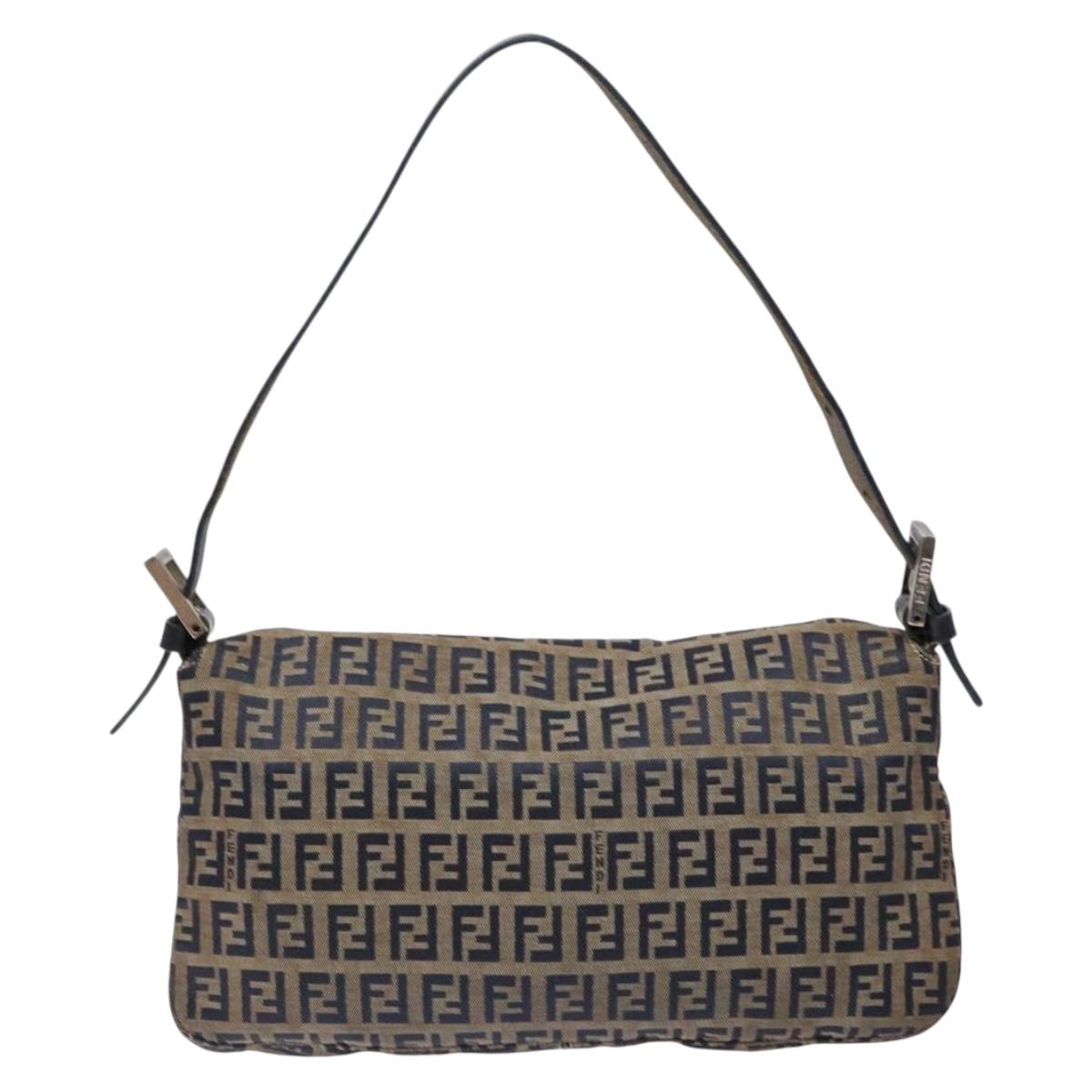 Zucchino Canvas Mamma Baguette Shoulder Bag Navy Silver