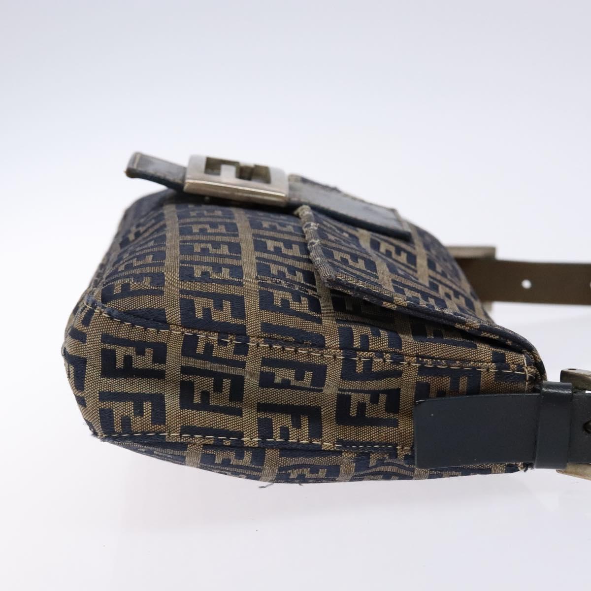Zucchino Canvas Mamma Baguette Shoulder Bag Navy Silver