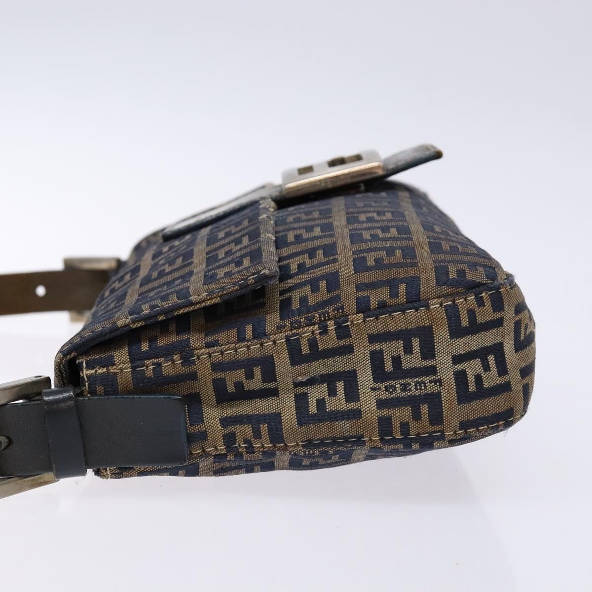 Zucchino Canvas Mamma Baguette Shoulder Bag Navy Silver