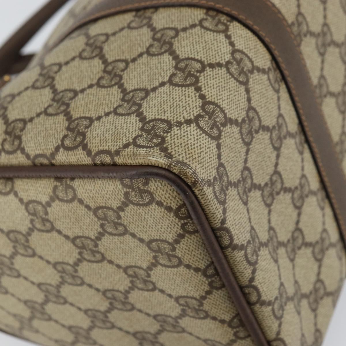 GG Supreme Web Sherry Line Boston Bag PVC Beige Gold