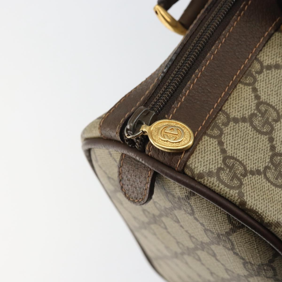 GG Supreme Web Sherry Line Boston Bag PVC Beige Gold