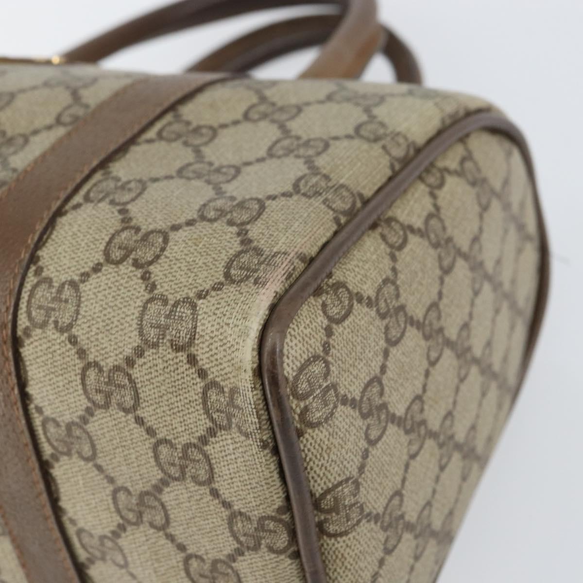 GG Supreme Sherry Line Hand Bag PVC Beige Gold