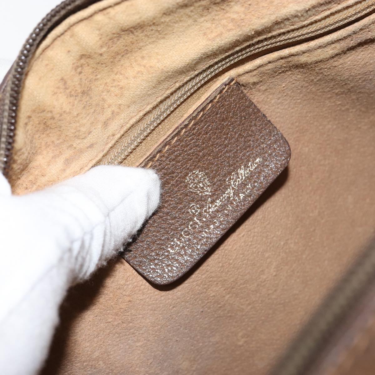 GG Supreme Sherry Line Hand Bag PVC Beige Gold