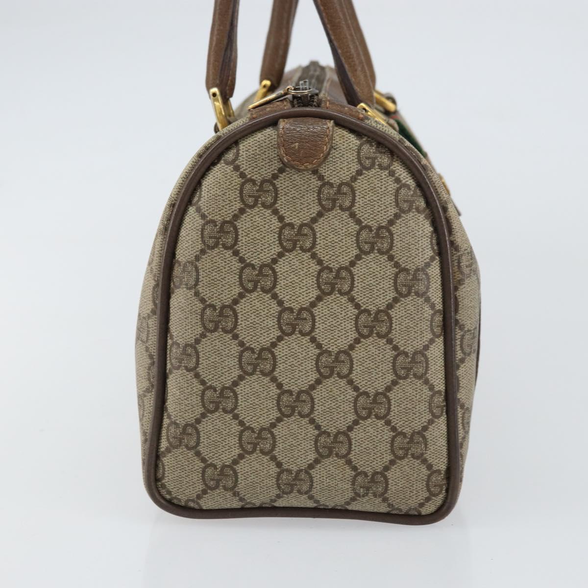 GG Supreme Sherry Line Hand Bag PVC Beige Gold