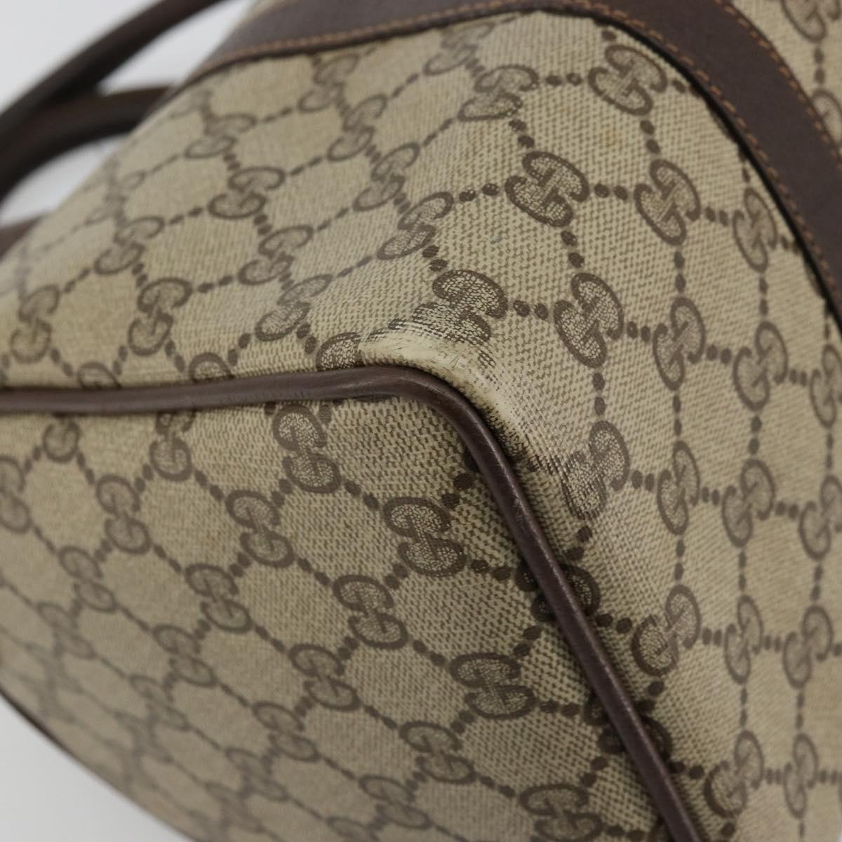 GG Supreme Web Sherry Line Hand Bag PVC Beige Gold
