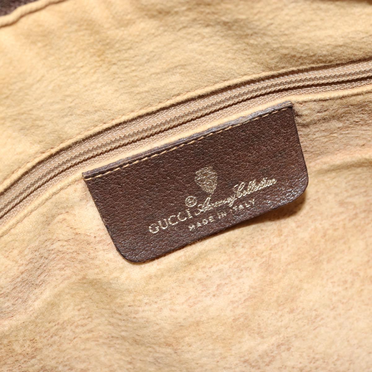 GG Supreme Web Sherry Line Hand Bag PVC Beige Gold