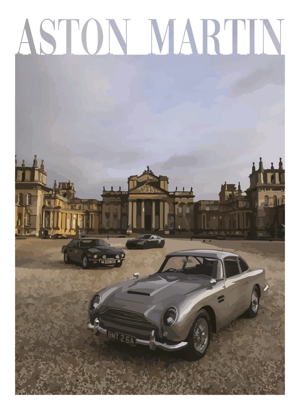 Juliste "Vanhan rahan Aston Martin No. 3"