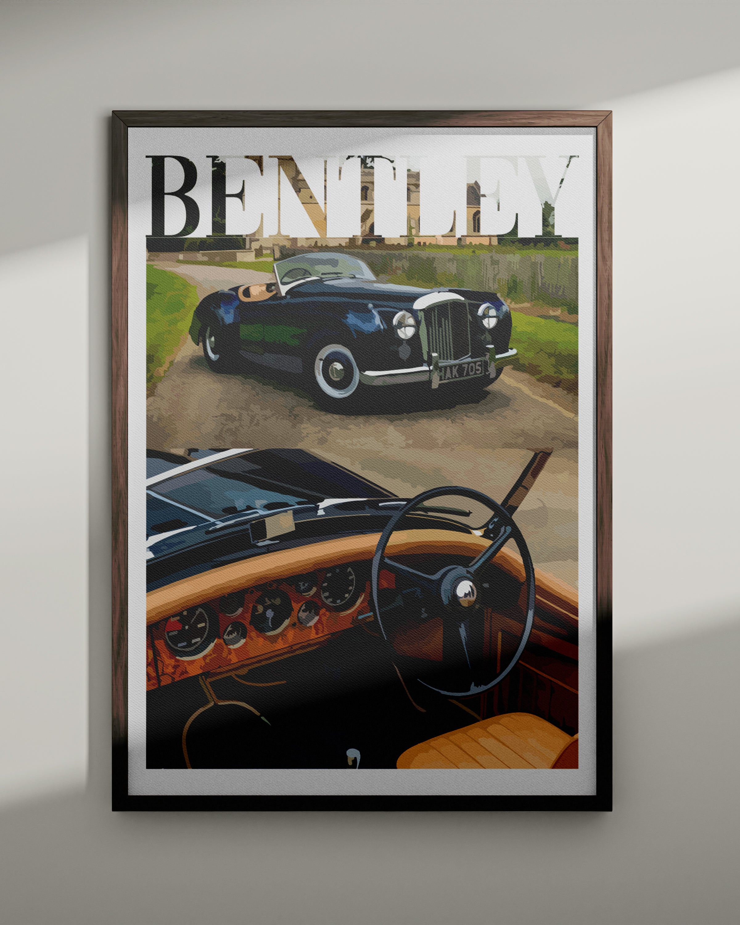 "Old Money Bentley No.1" Poster