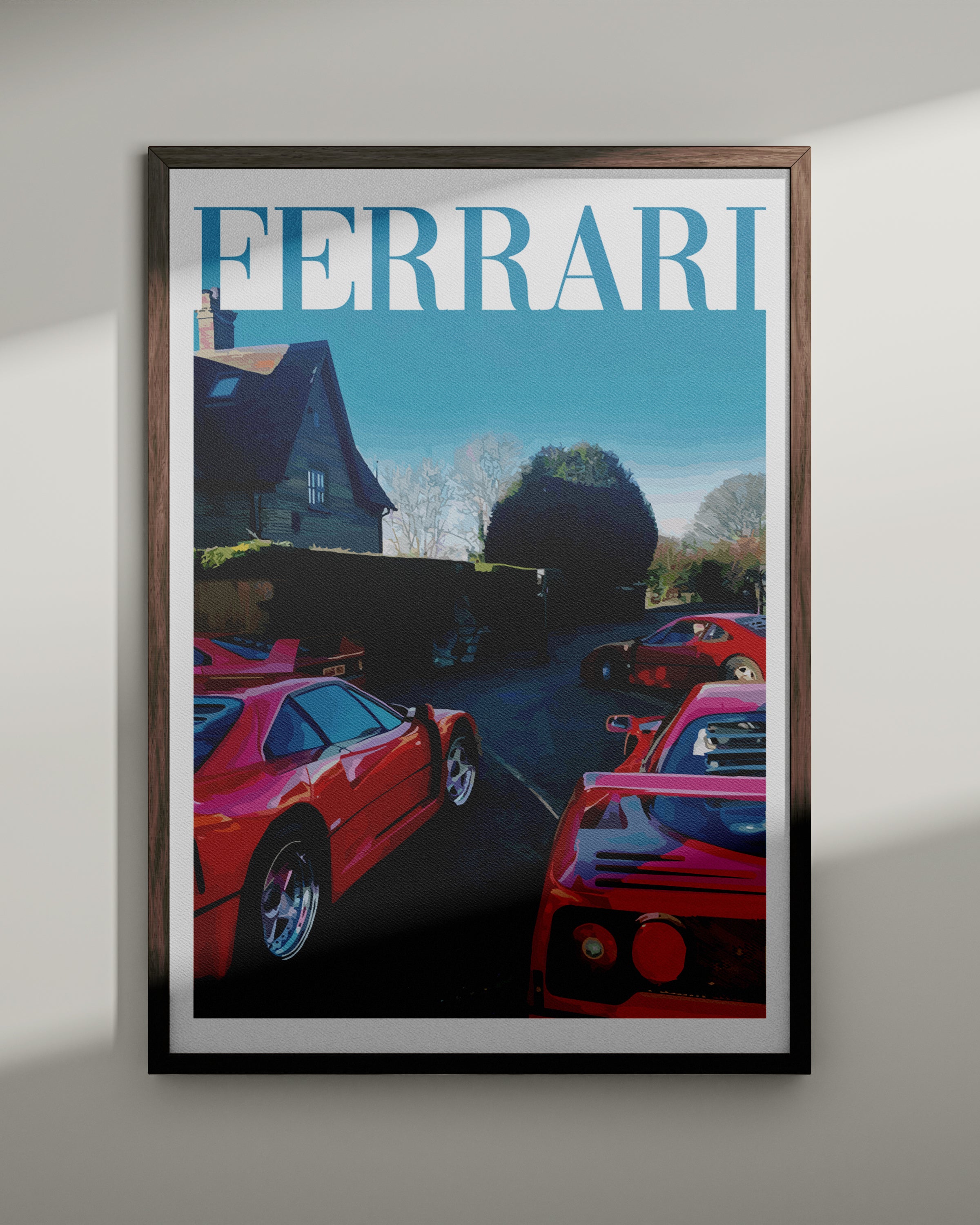 Juliste "Vanhan rahan Ferrari nro 4"