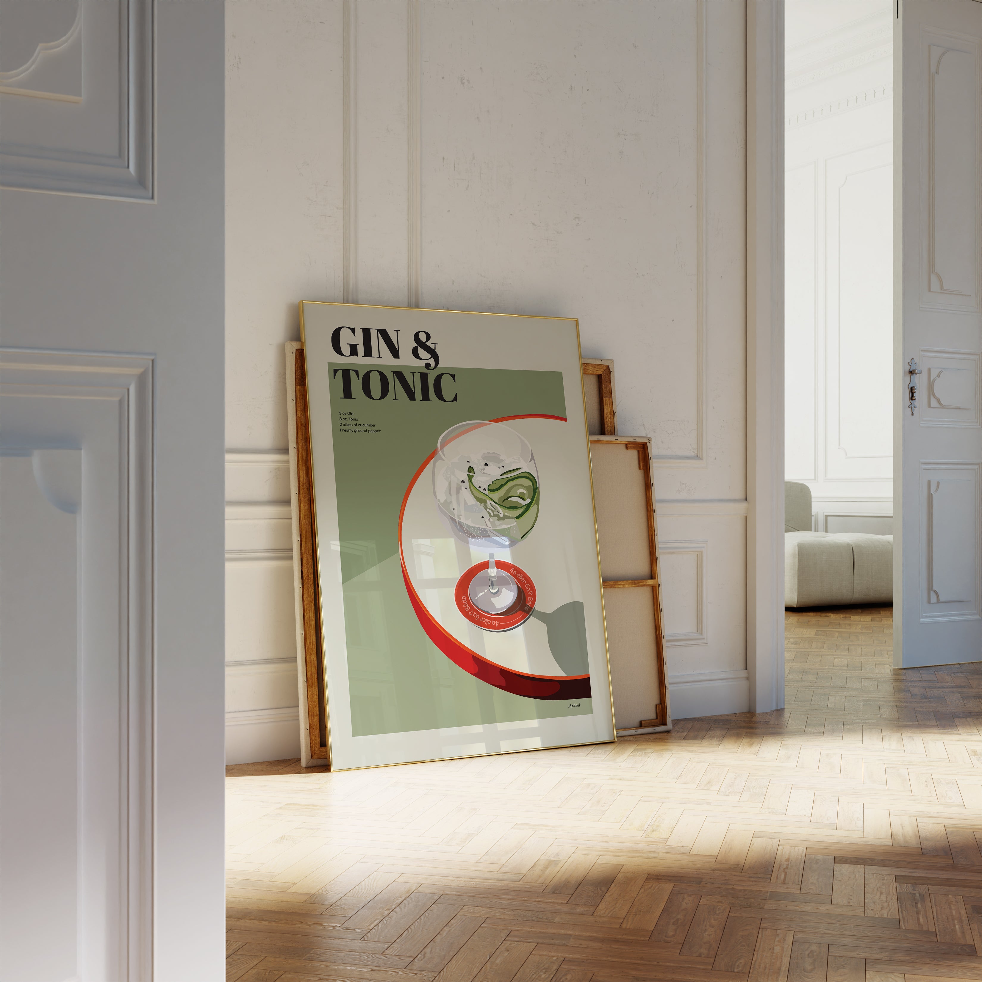 Handla Arksel Gin & Tonic Poster online | Smidigt och enkelt på nätet - Merchsweden |