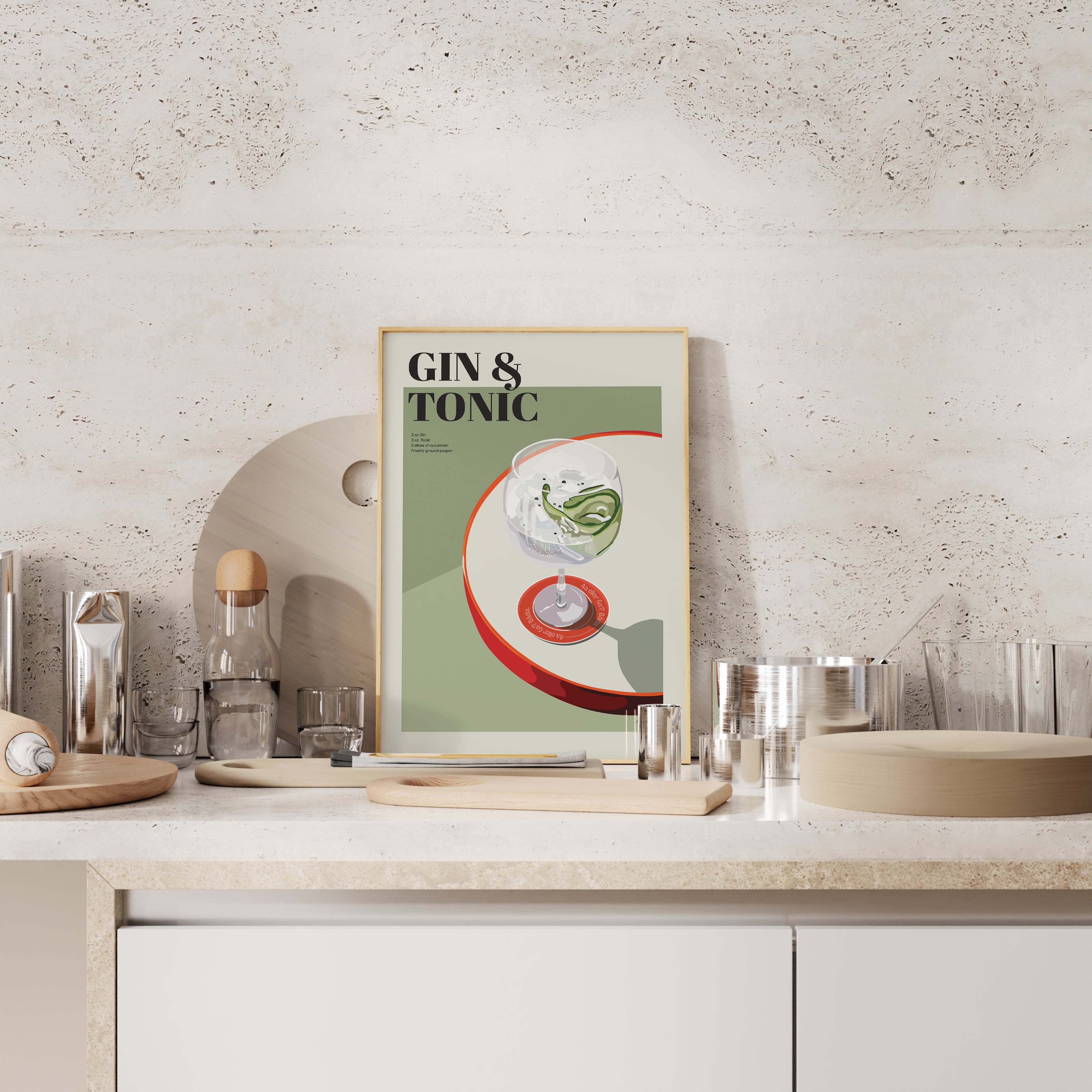 Handla Arksel Gin & Tonic Poster online | Smidigt och enkelt på nätet - Merchsweden |