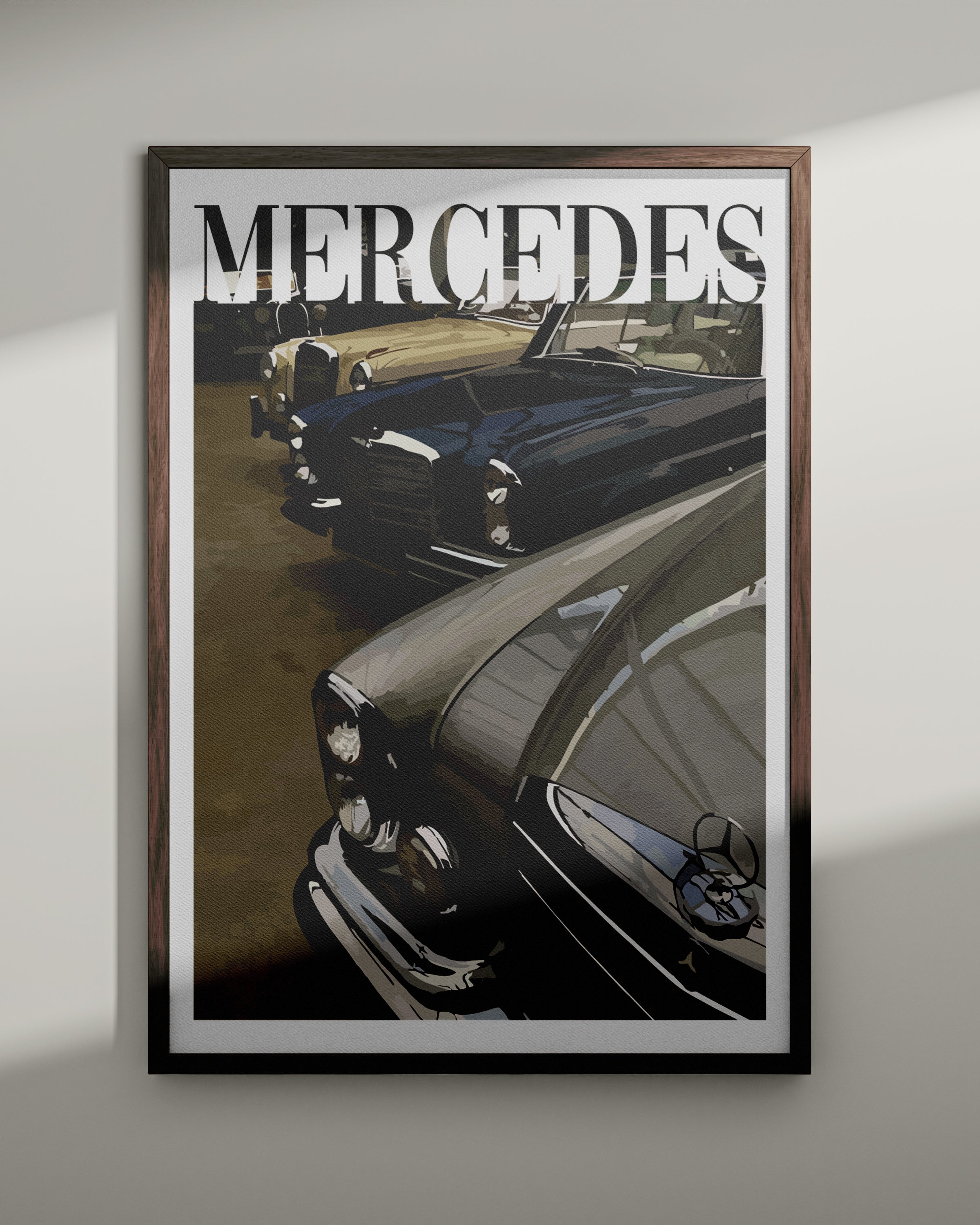 Juliste "Vanhan rahan Mercedes nro 3"