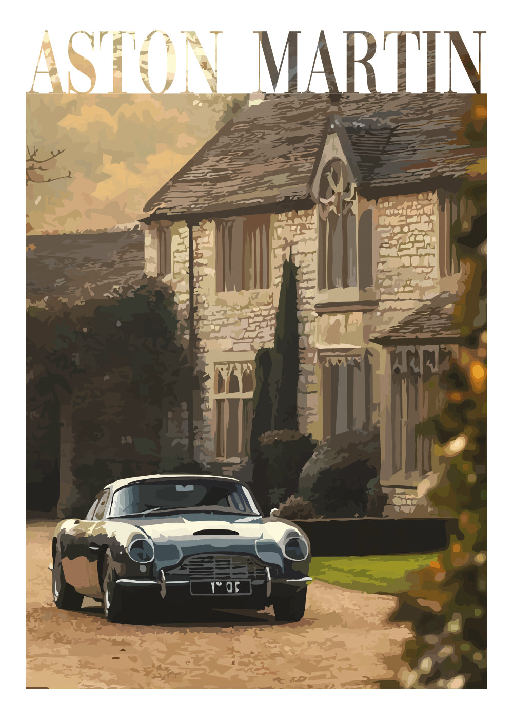 "Old Money Aston Martin No.1" Poster