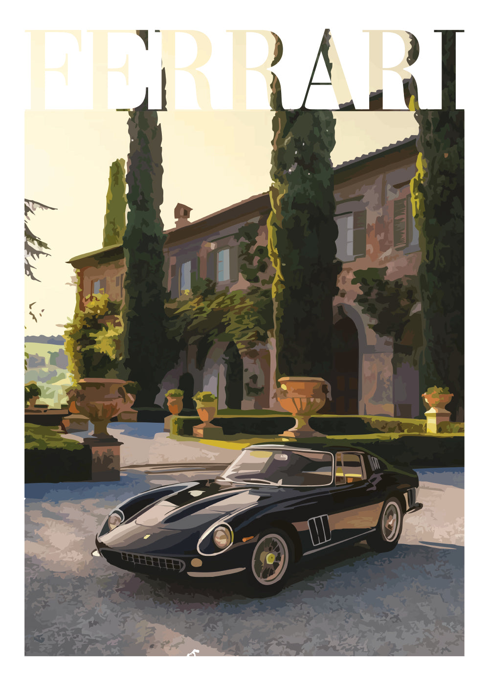 Juliste "Vanhan rahan Ferrari nro 3"