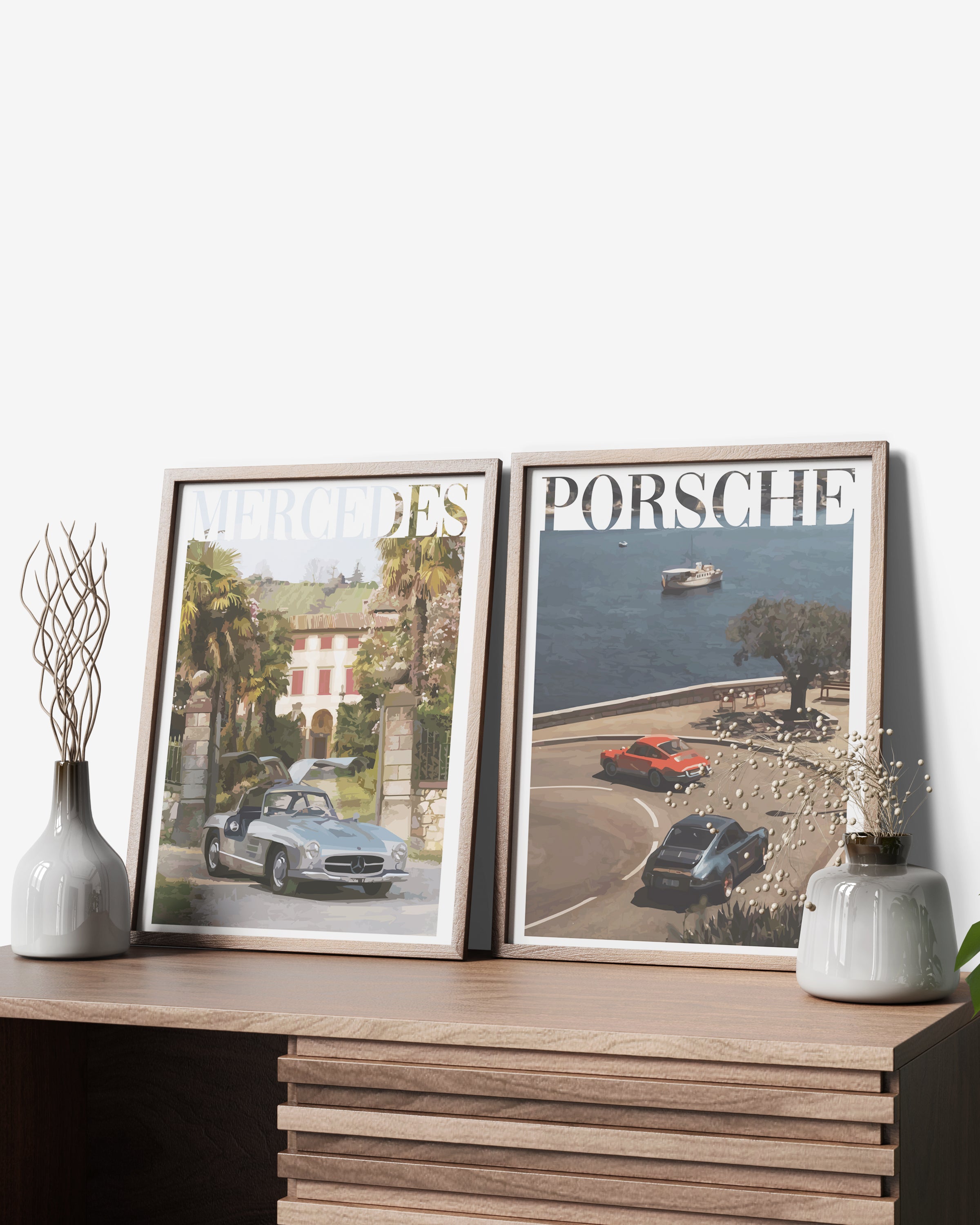 Juliste "Vanhan rahan Porsche nro 3"
