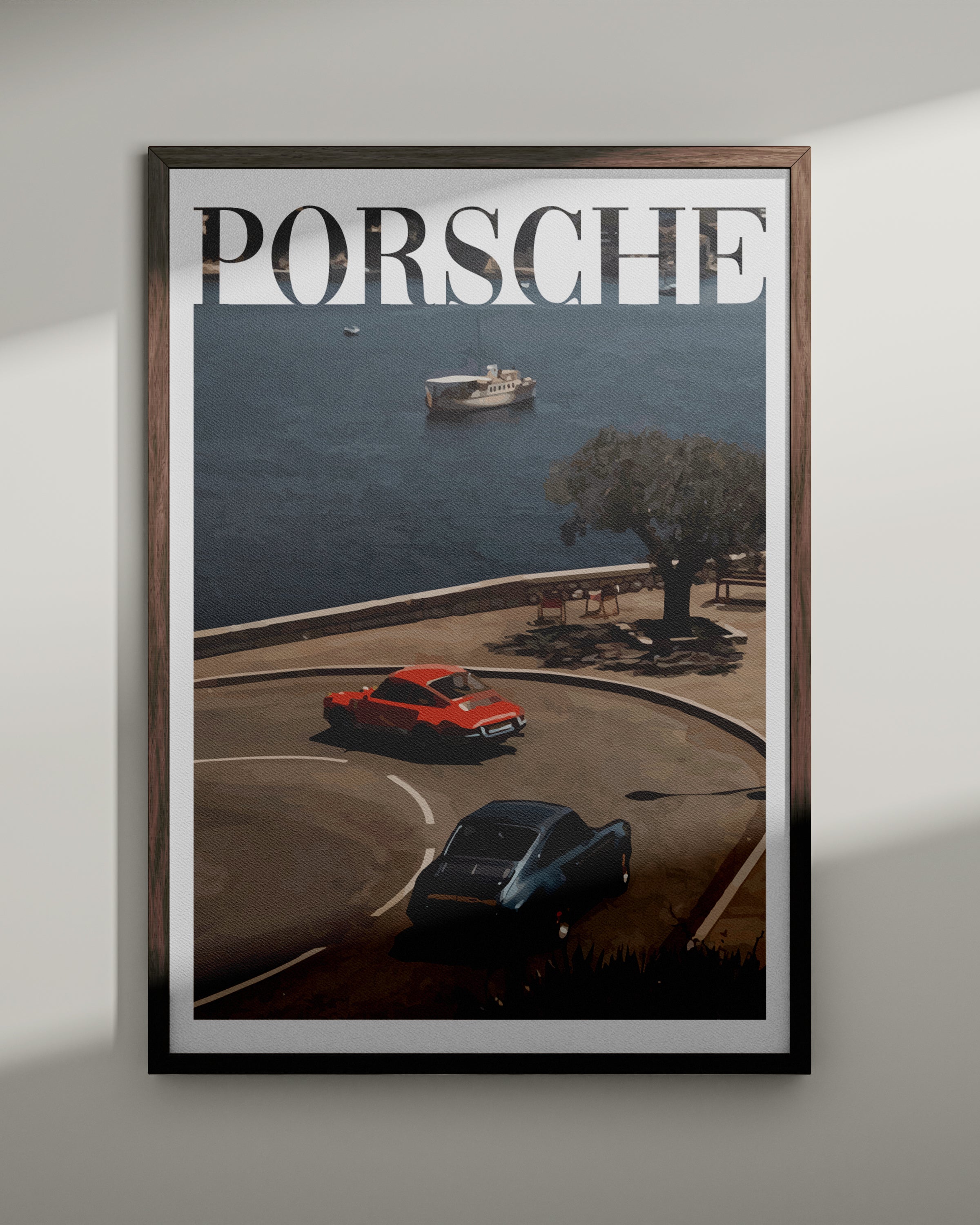 Juliste "Vanhan rahan Porsche nro 3"