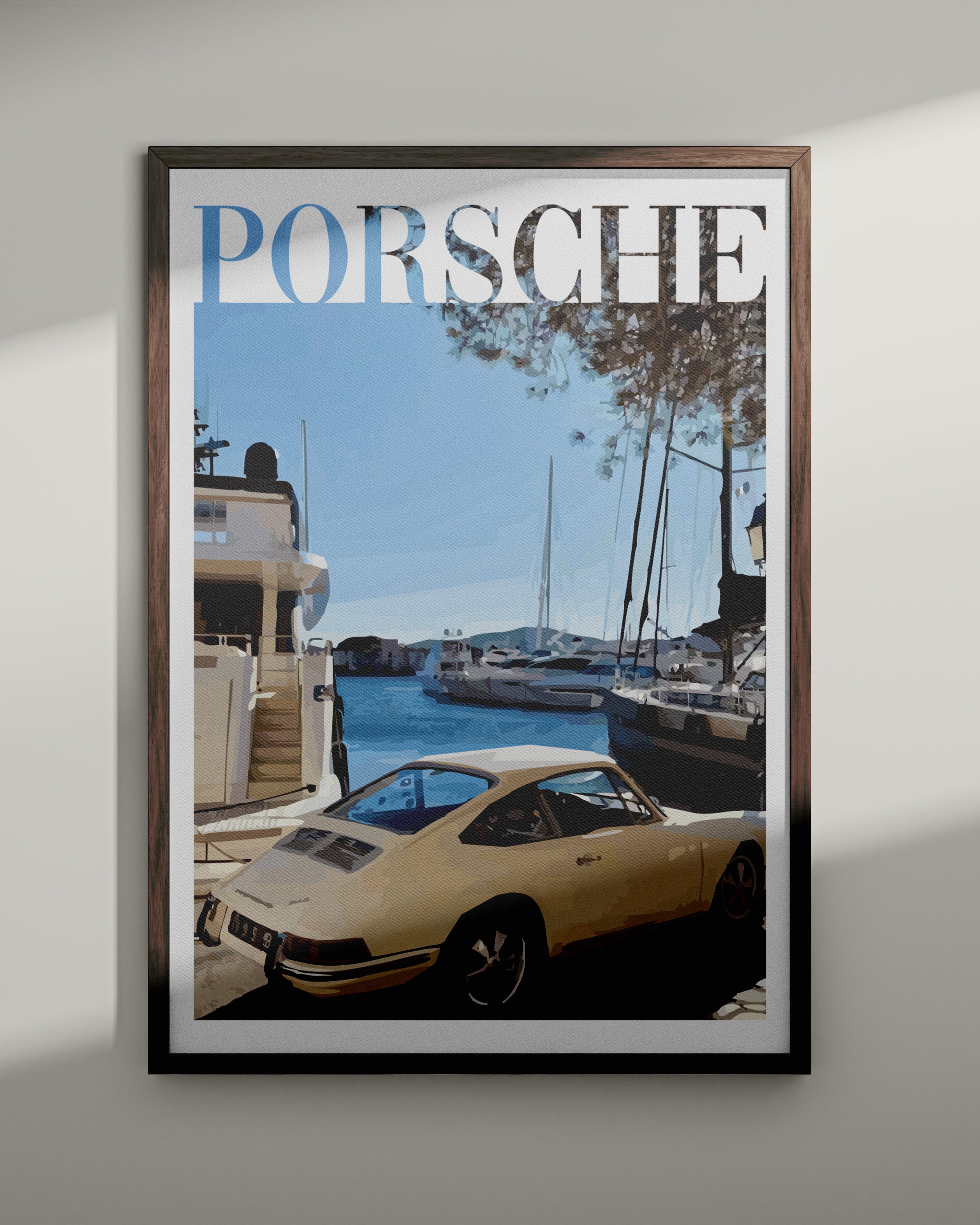 Juliste "Vanhan rahan Porsche nro 4"
