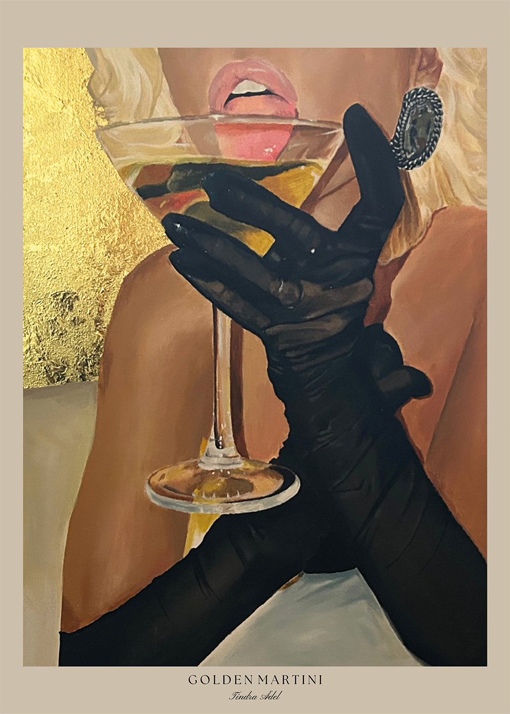 "Golden Martini Blonde" Poster