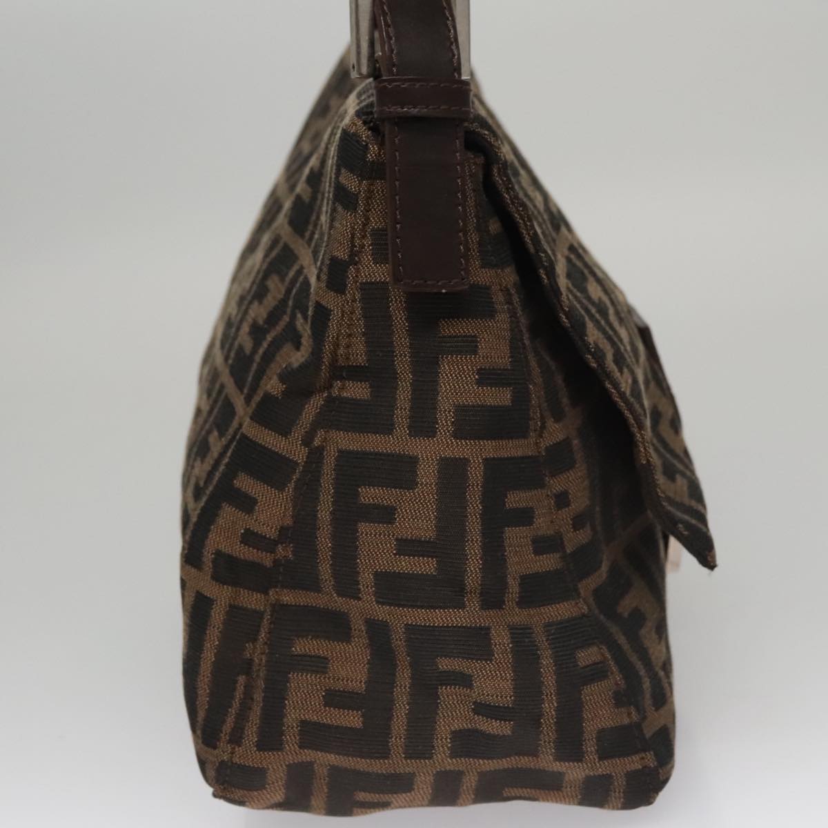 Zucca Canvas Mamma Baguette Shoulder Bag Brown Black