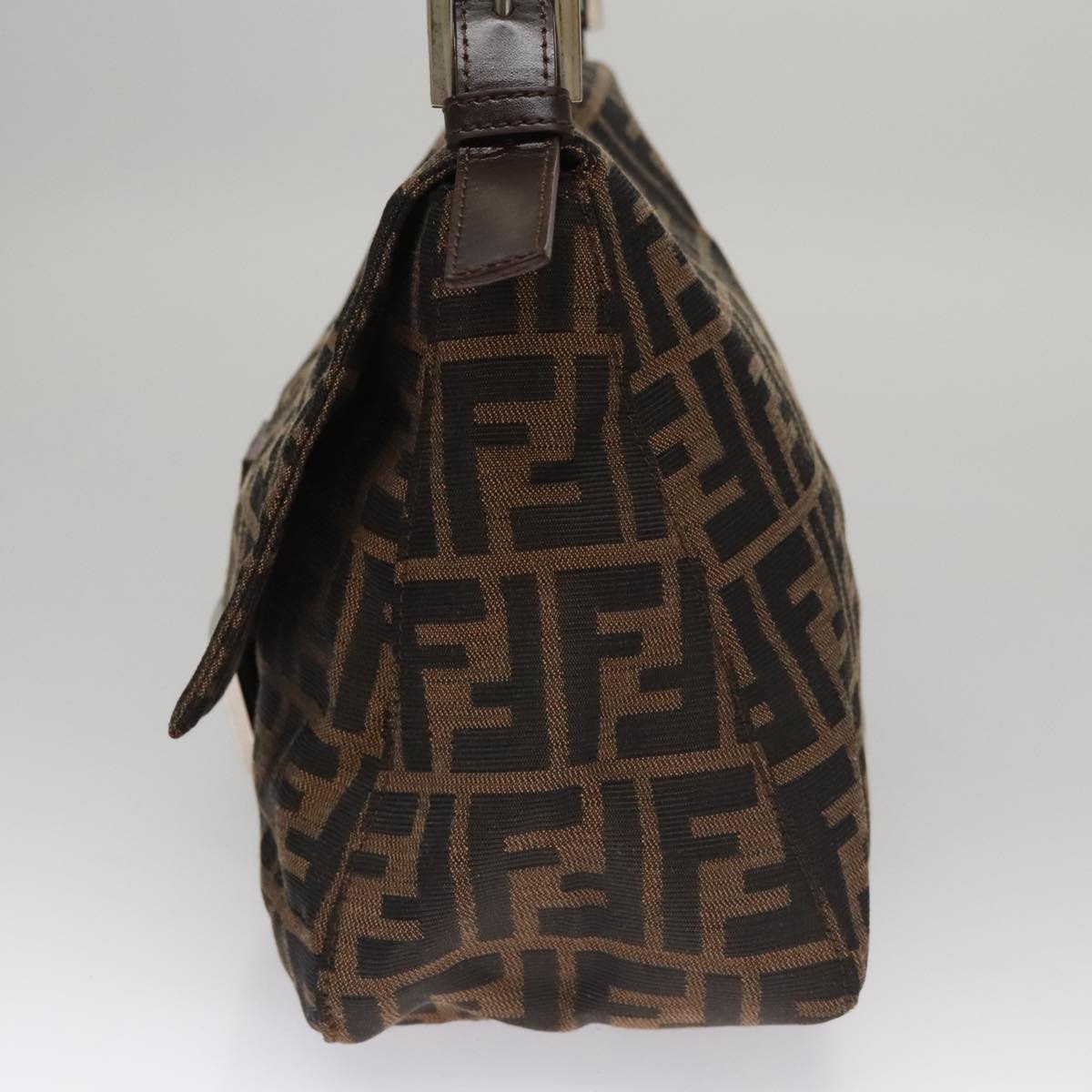 Zucca Canvas Mamma Baguette Shoulder Bag Brown Black