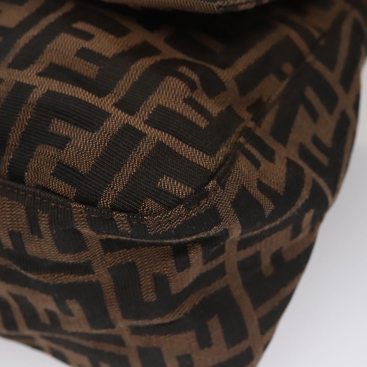 Zucca Canvas Mamma Baguette Shoulder Bag Brown Black