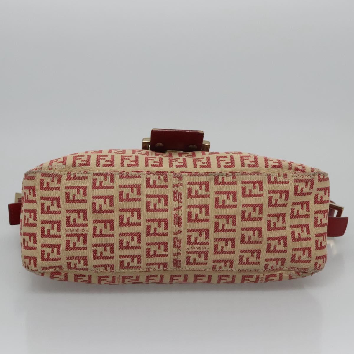 Zucchino Canvas Mamma Baguette Shoulder Bag Beige Red