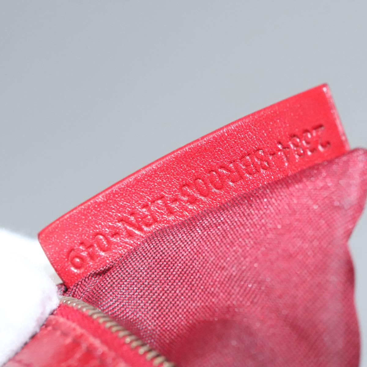 Zucchino Canvas Mamma Baguette Shoulder Bag Beige Red
