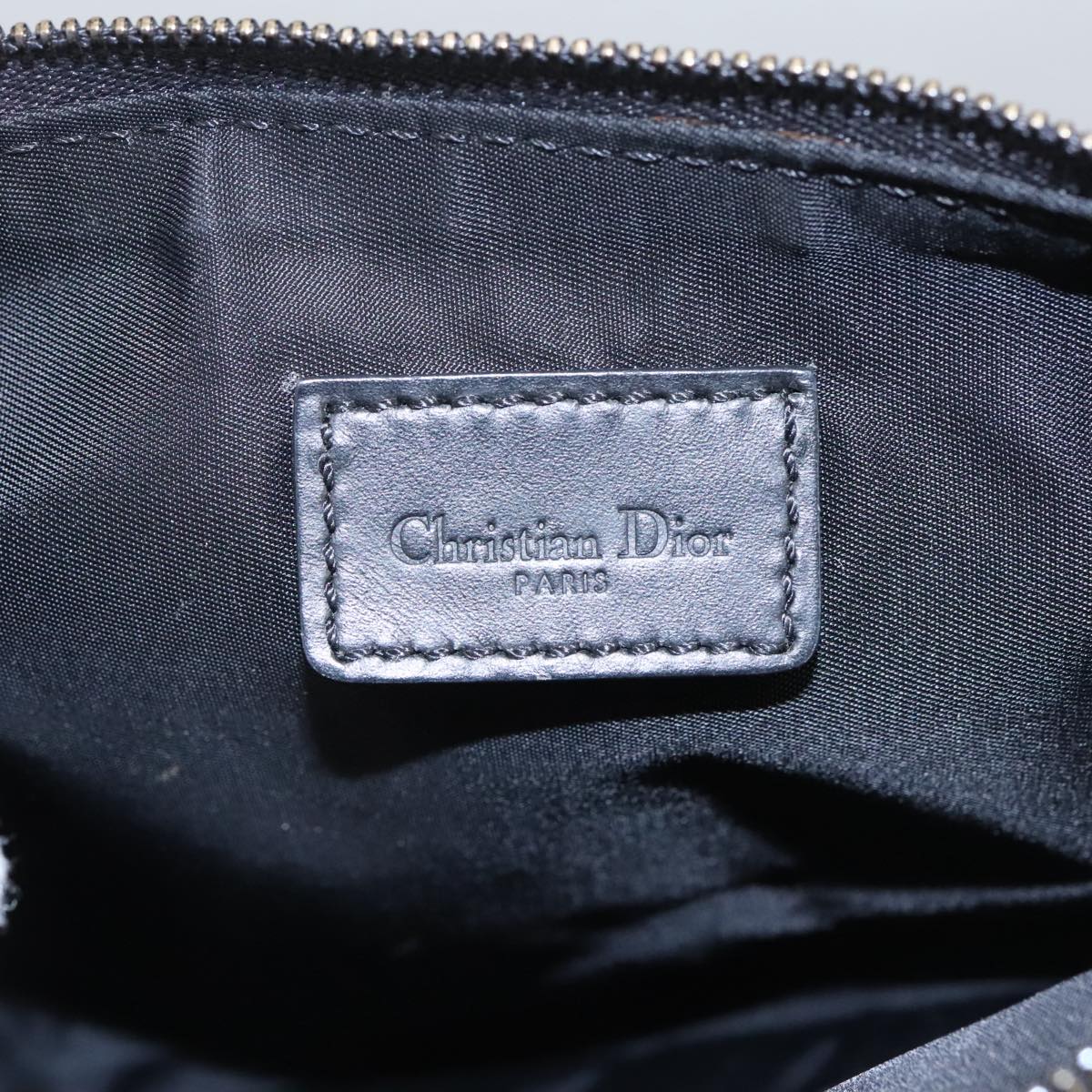 Trotter Canvas Saddle Pouch Black Silver