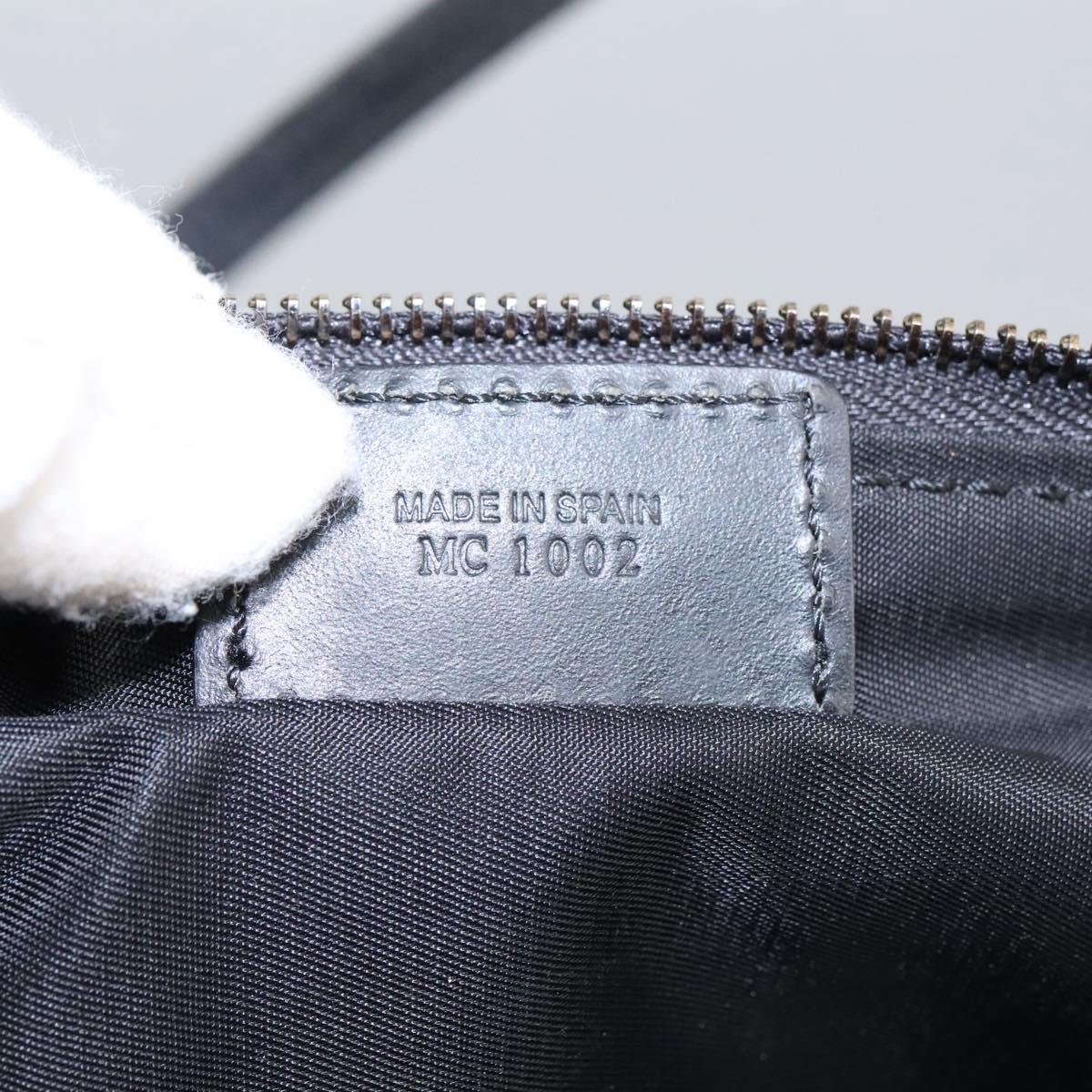 Trotter Canvas Saddle Pouch Black Silver