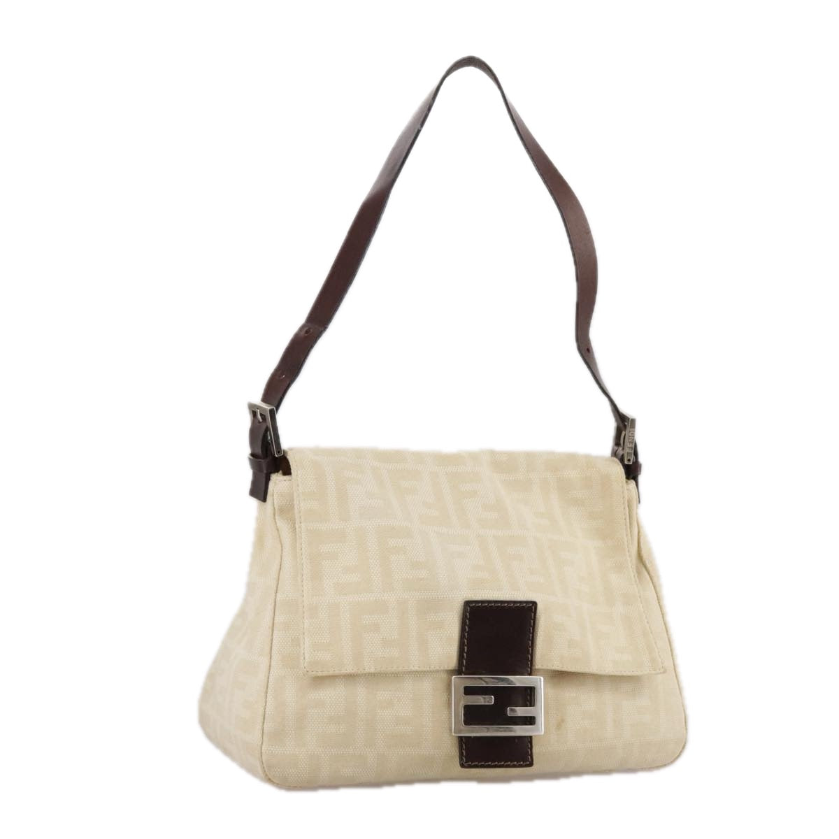 Zucca Canvas Mamma Baguette Shoulder Bag Beige