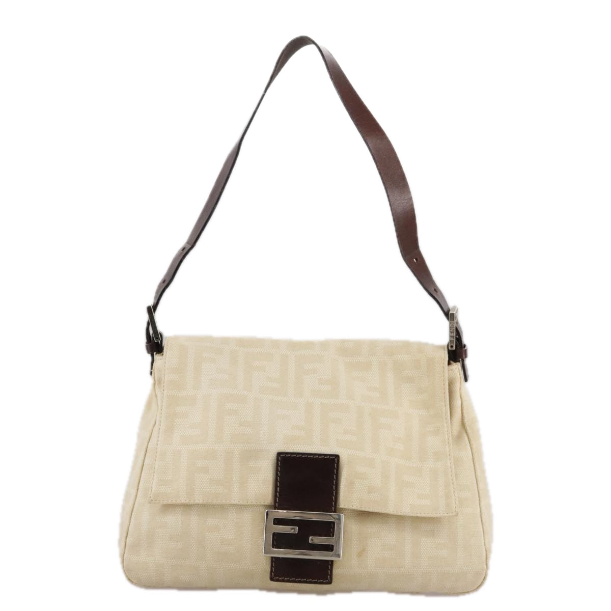 Zucca Canvas Mamma Baguette Shoulder Bag Beige