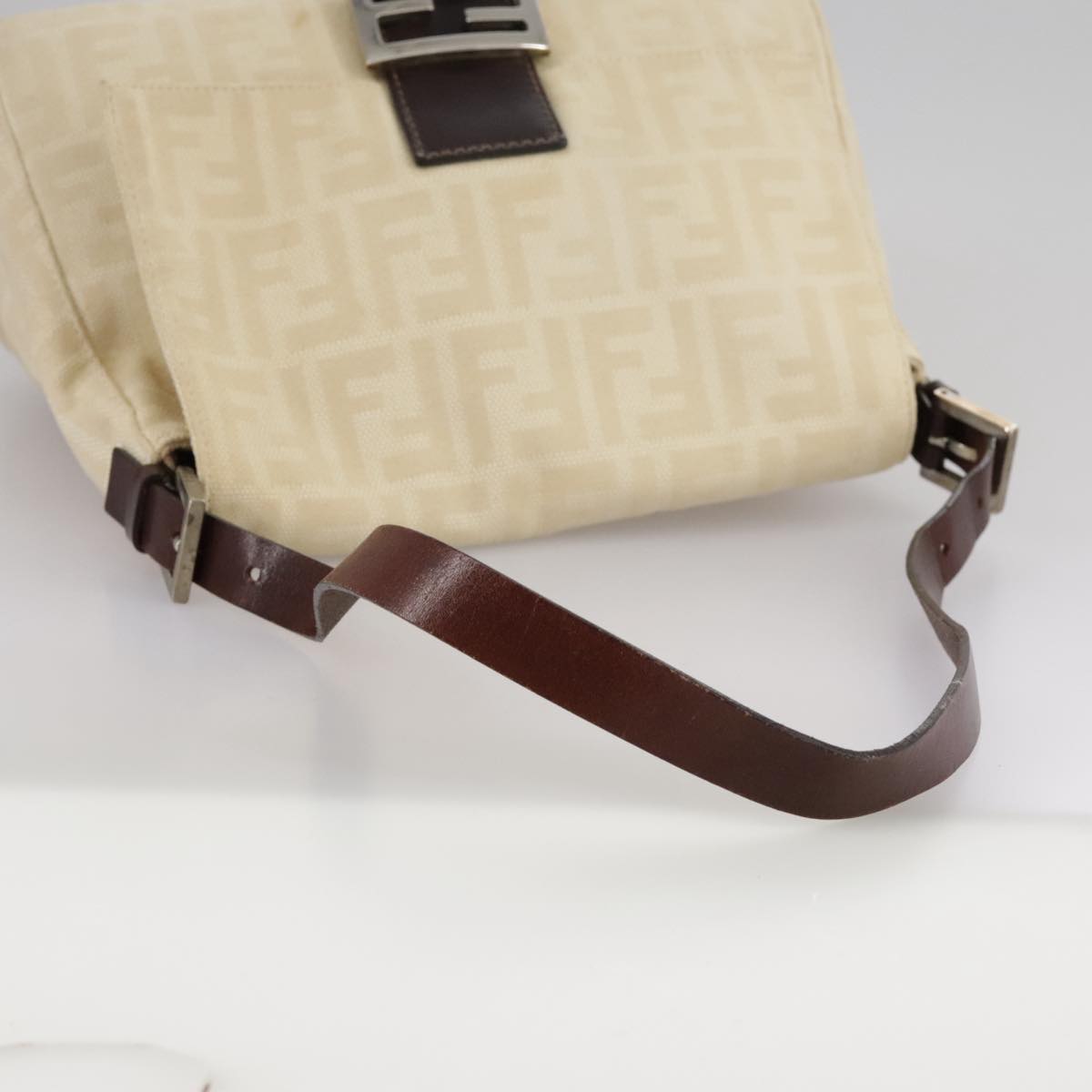 Zucca Canvas Mamma Baguette Shoulder Bag Beige