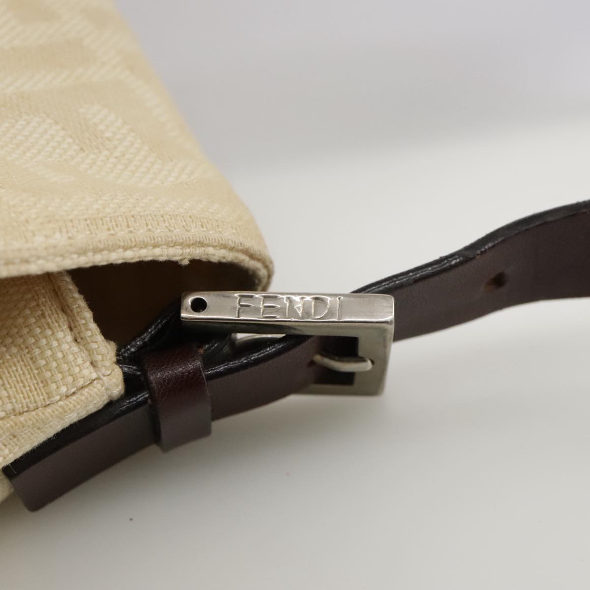Zucca Canvas Mamma Baguette Shoulder Bag Beige