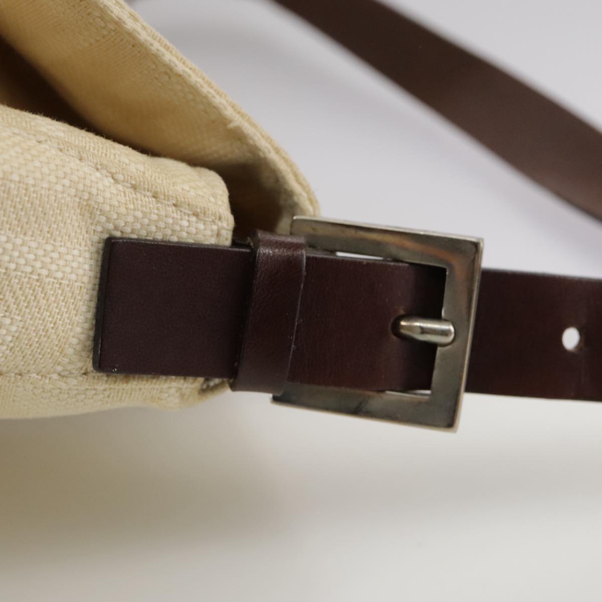 Zucca Canvas Mamma Baguette Shoulder Bag Beige