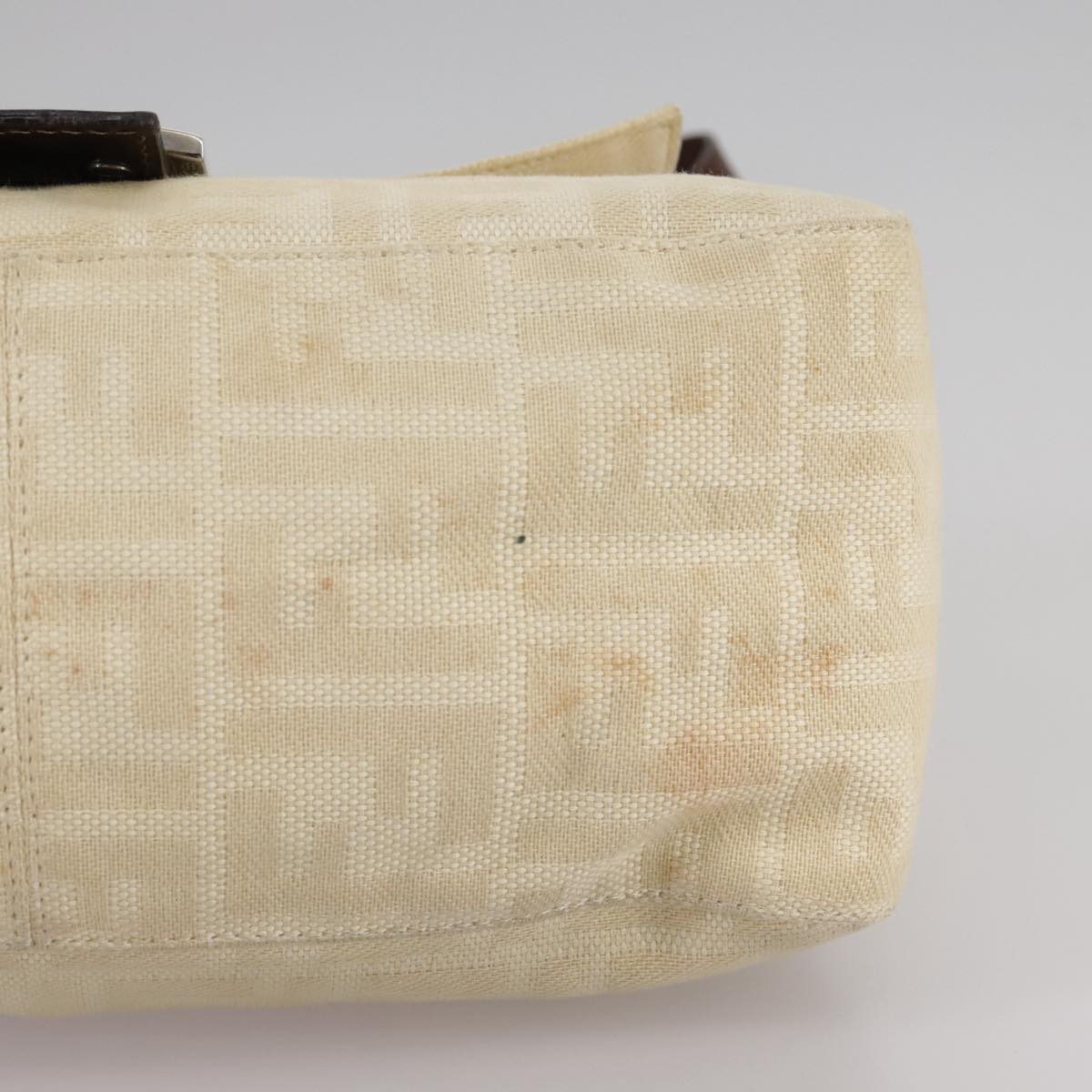 Zucca Canvas Mamma Baguette Shoulder Bag Beige