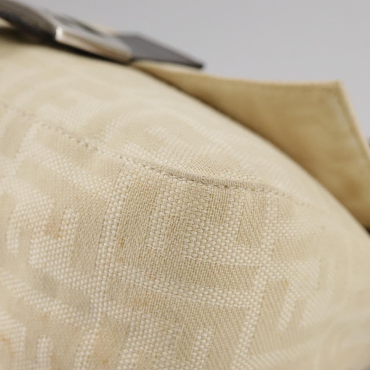 Zucca Canvas Mamma Baguette Shoulder Bag Beige